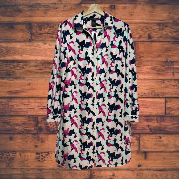 Grace Elements Long Sleeve Shirt Dress Small- New With Tags - Picture 1 of 5